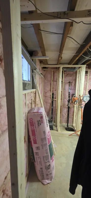 Basement framing, second view