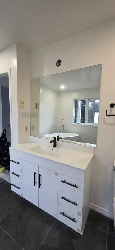Vanity and mirror