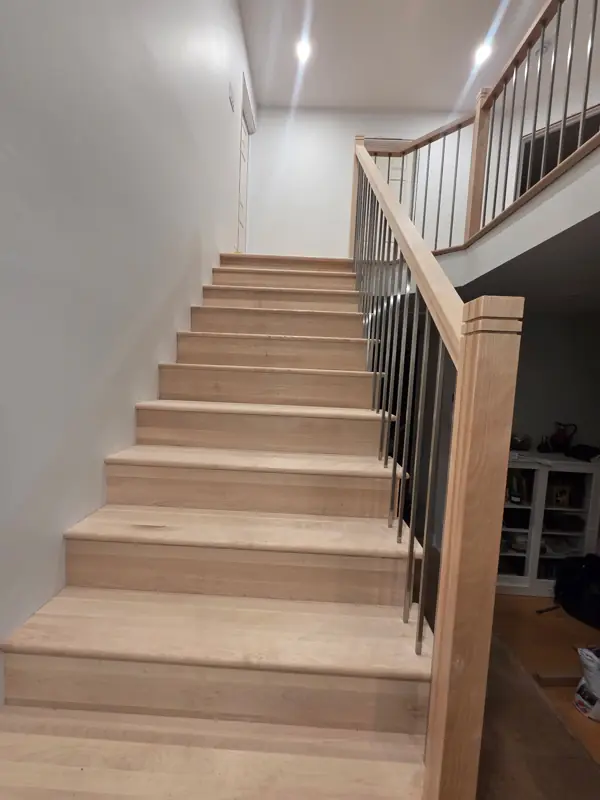Solid oak staircase