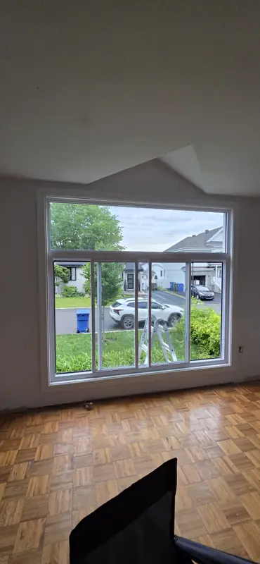 New window installed, interior view